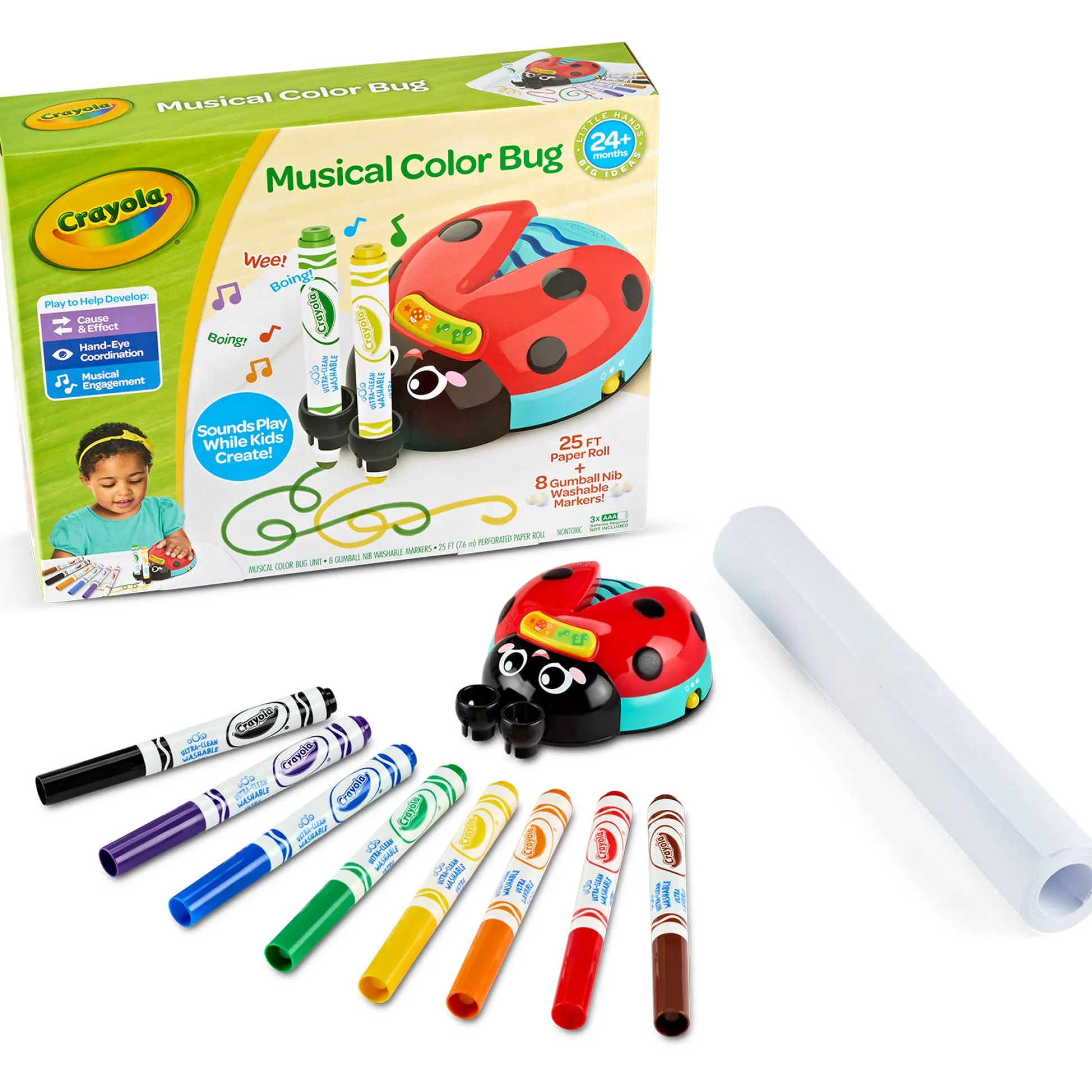 Educators Resource Crayola Musical Doodle Bug Interactive Coloring Toy* Drawing, Color & Painting