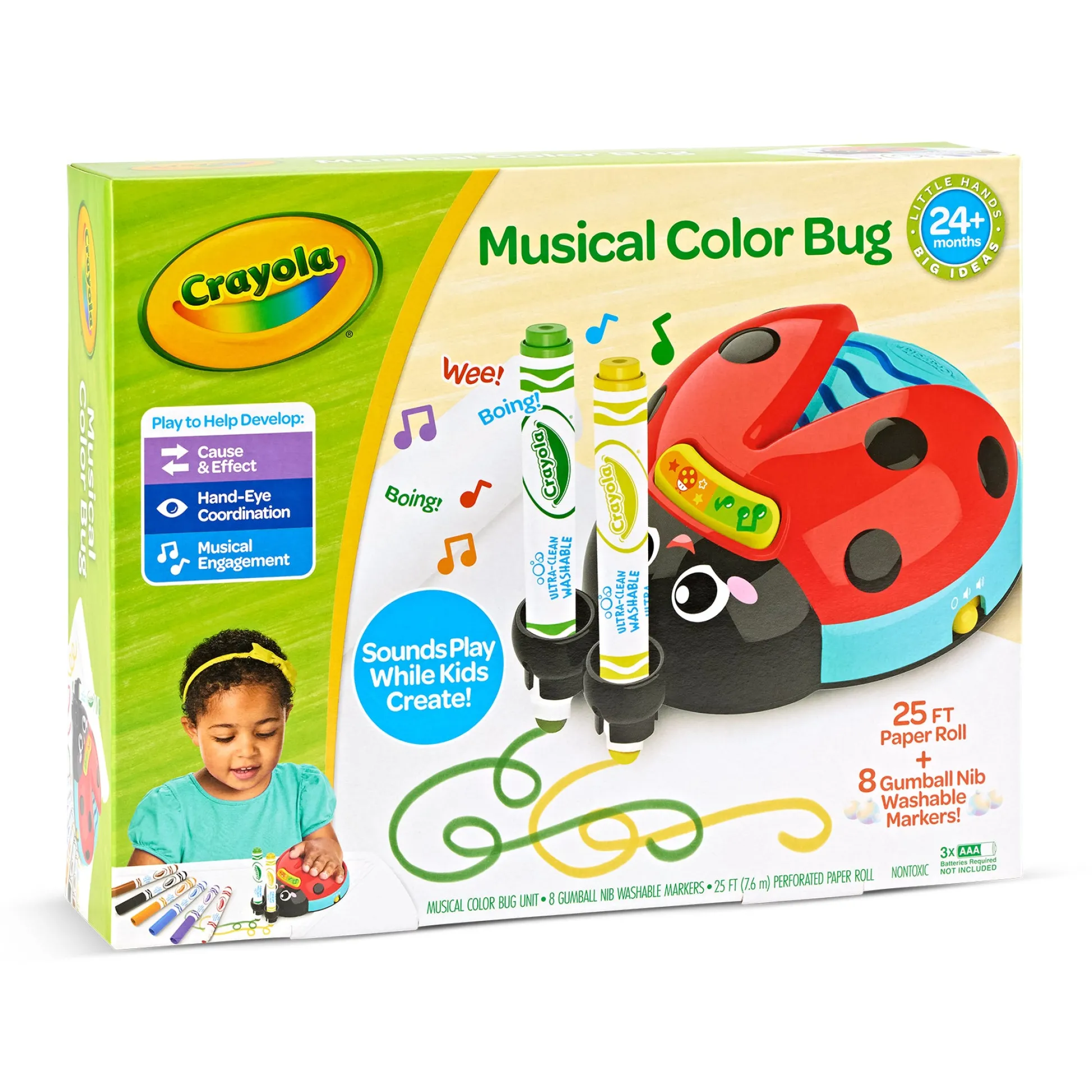 Educators Resource Crayola Musical Doodle Bug Interactive Coloring Toy* Drawing, Color & Painting
