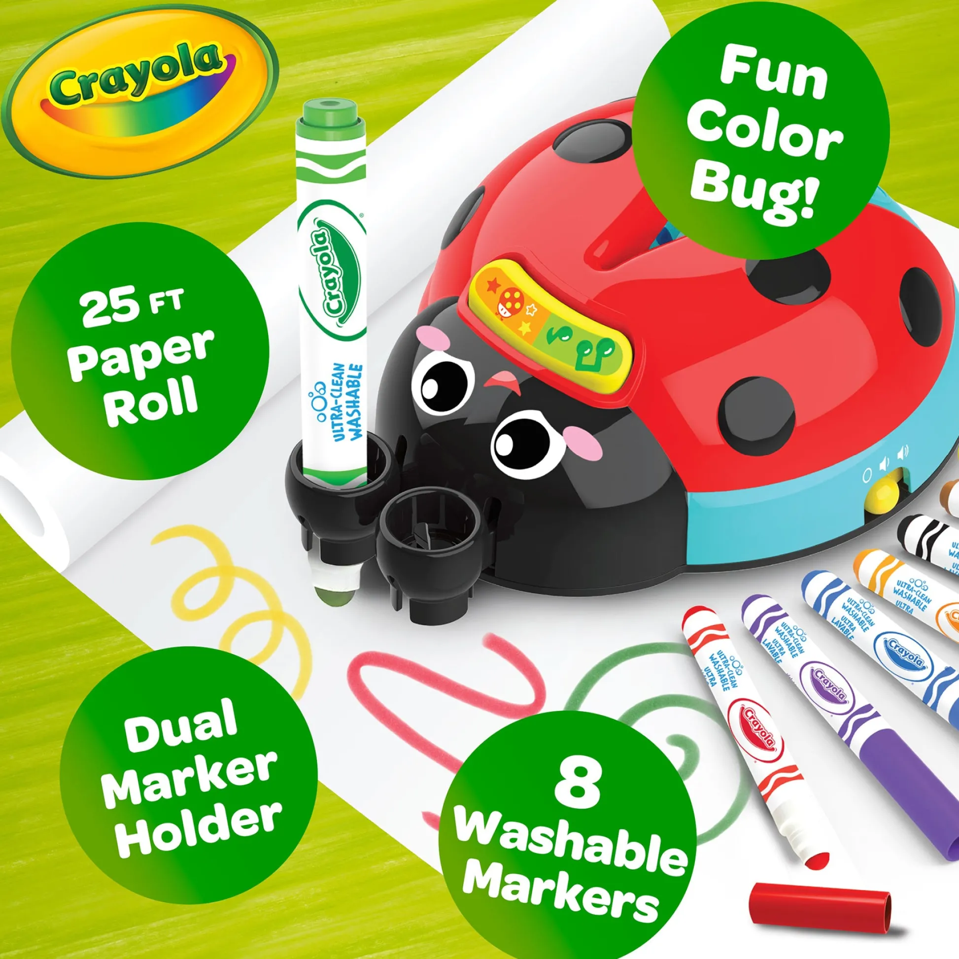 Educators Resource Crayola Musical Doodle Bug Interactive Coloring Toy* Drawing, Color & Painting
