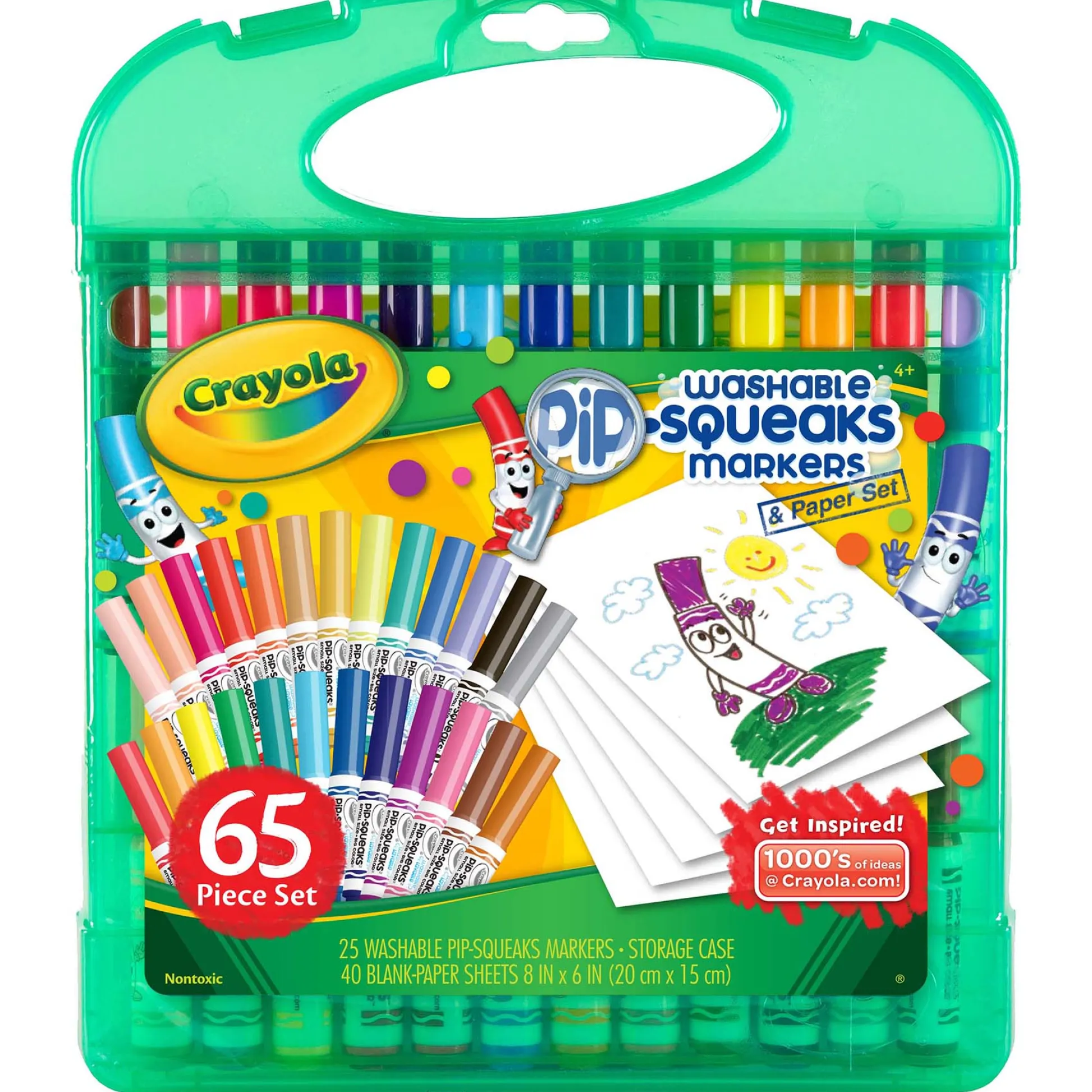 Educators Resource Crayola Pip-Squeaks Washable Markers & Paper Set - Colorful Art Kit* Drawing, Color & Painting