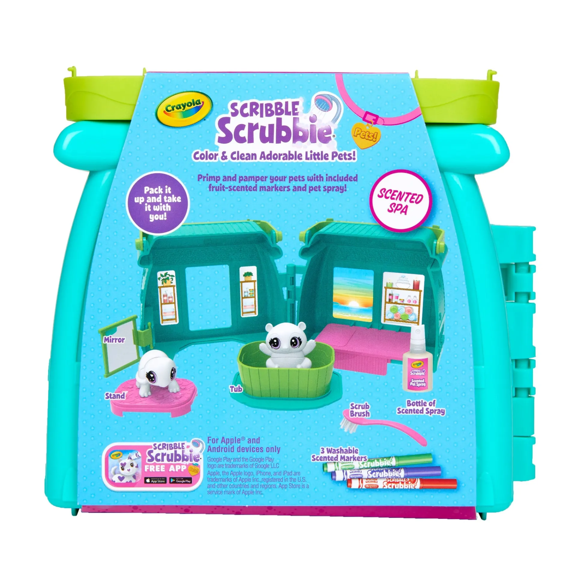 Educators Resource Crayola Scribble Scrubbie Pets Scented Spa Playset* Drawing, Color & Painting