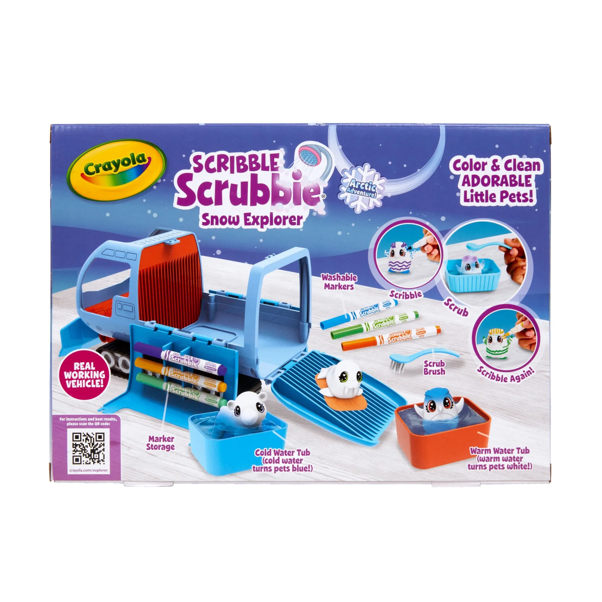 Educators Resource Crayola Scribble Scrubbie Pets Arctic Snow Explorer Set* Drawing, Color & Painting
