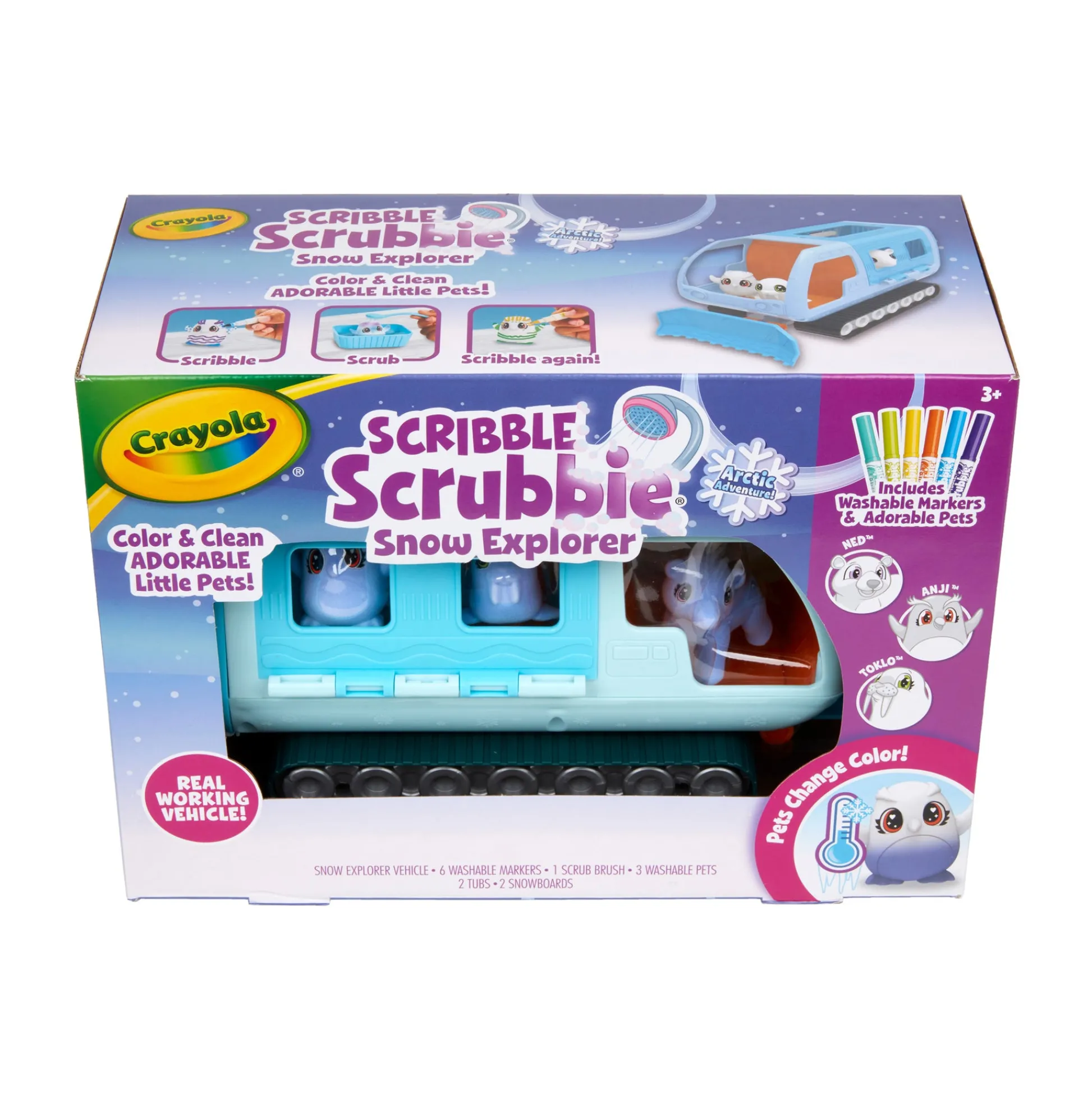Educators Resource Crayola Scribble Scrubbie Pets Arctic Snow Explorer Set* Drawing, Color & Painting