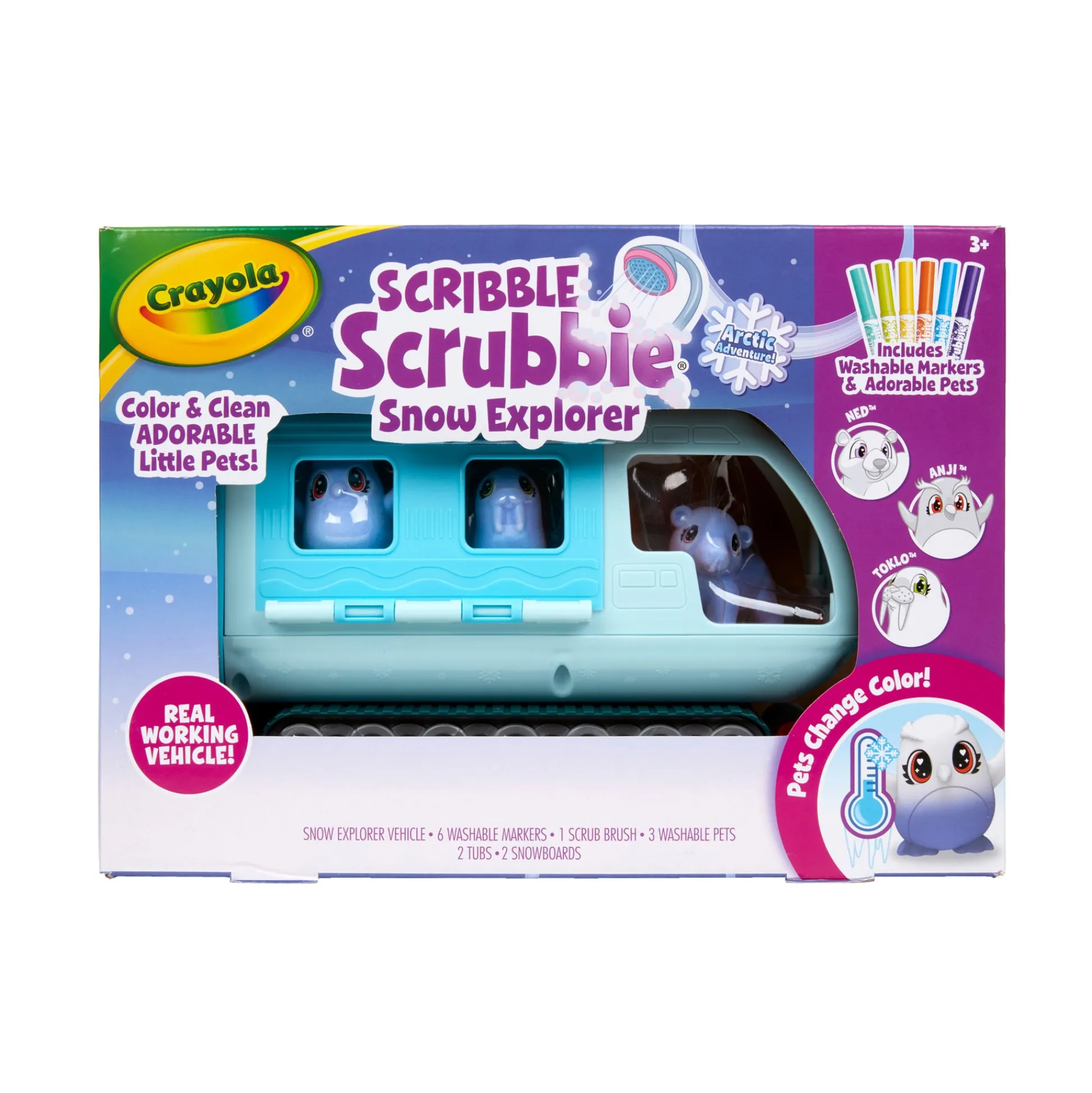Educators Resource Crayola Scribble Scrubbie Pets Arctic Snow Explorer Set* Drawing, Color & Painting