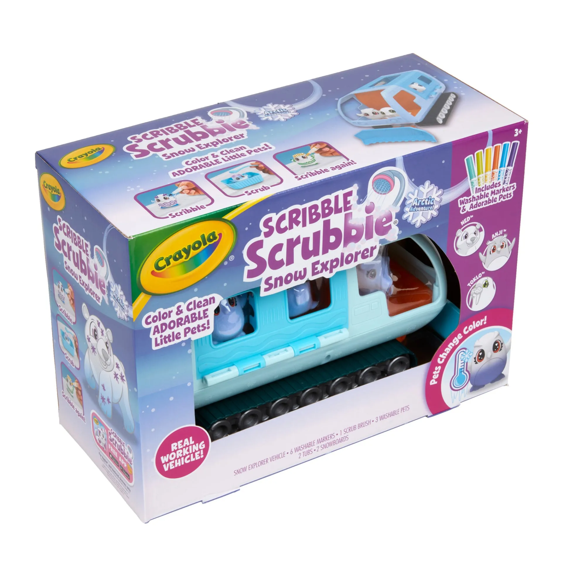 Educators Resource Crayola Scribble Scrubbie Pets Arctic Snow Explorer Set* Drawing, Color & Painting
