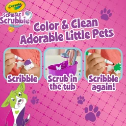 Educators Resource Crayola Scribble Scrubbie Pets! Color & Wash Playset* Drawing, Color & Painting