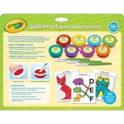 Educators Resource Crayola Spill-Proof Washable Paint Kit for Kids* Drawing, Color & Painting