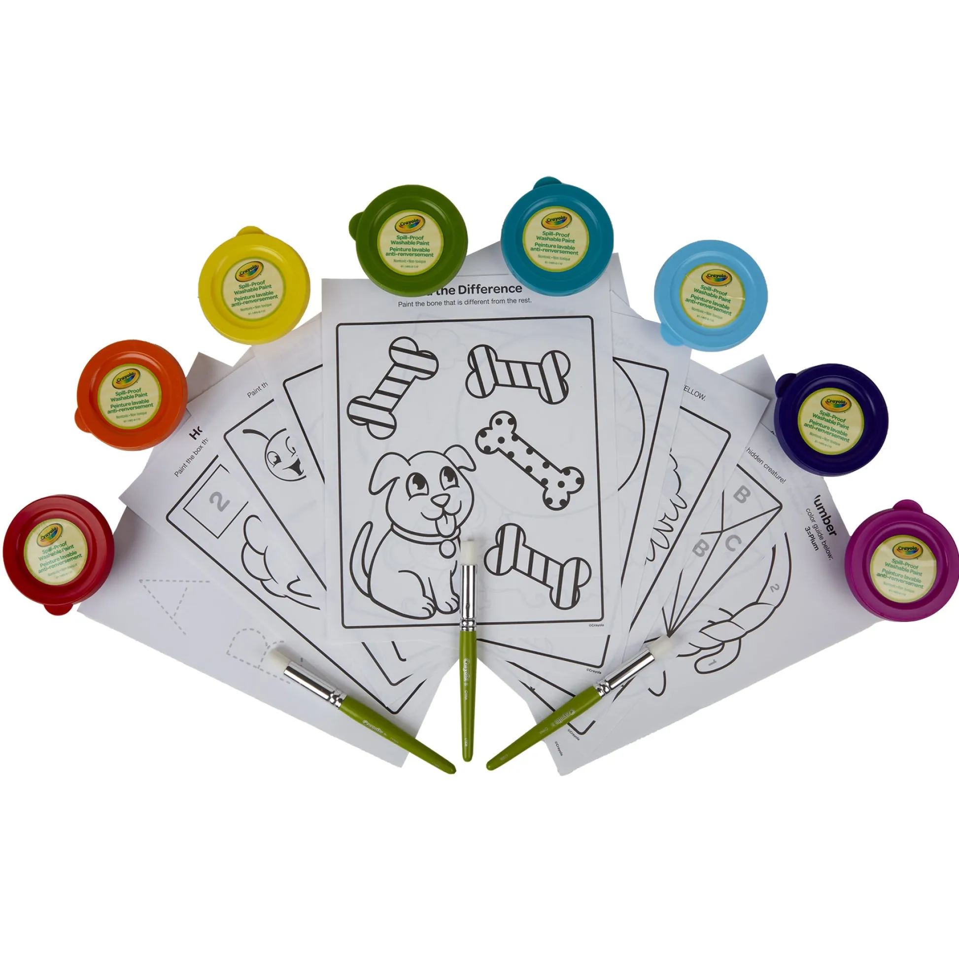 Educators Resource Crayola Spill-Proof Washable Paint Kit for Kids* Drawing, Color & Painting