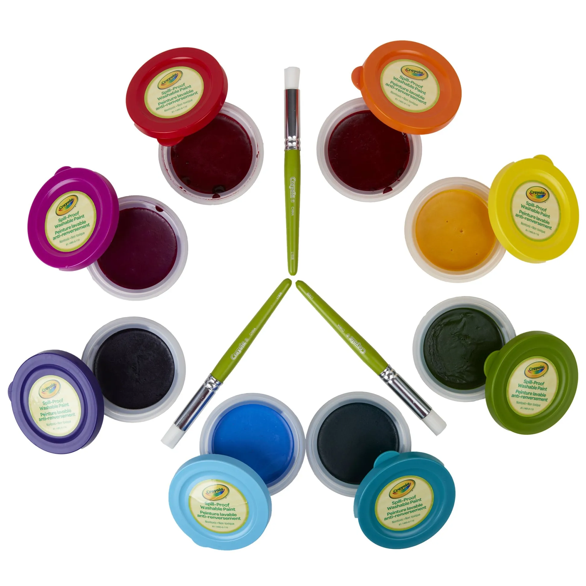 Educators Resource Crayola Spill-Proof Washable Paint Kit for Kids* Drawing, Color & Painting
