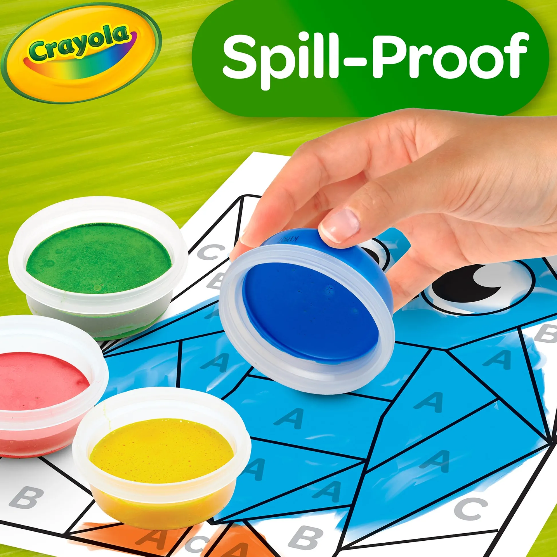 Educators Resource Crayola Spill-Proof Washable Paint Kit for Kids* Drawing, Color & Painting