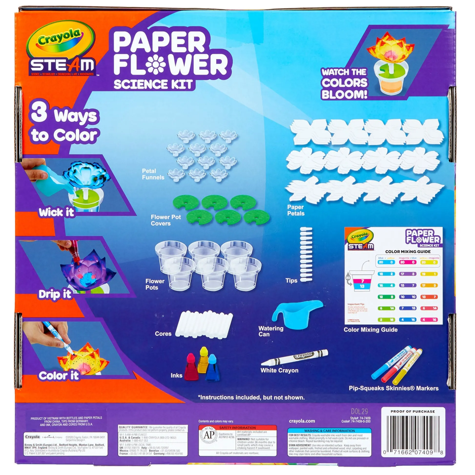 Educators Resource Crayola STEAM Paper Flower Science Kit* Science Toys