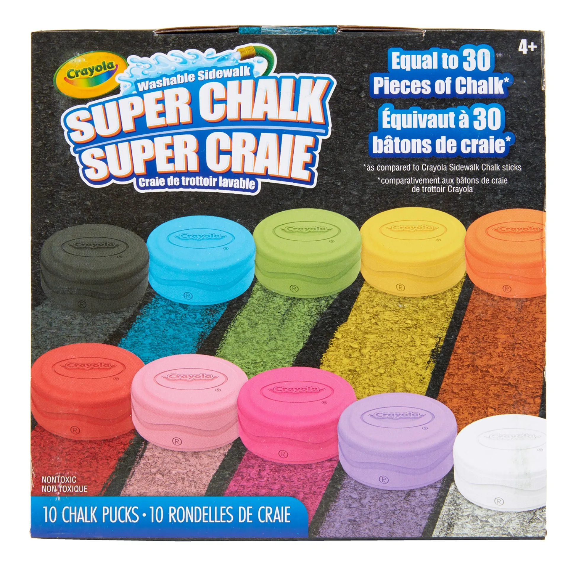 Educators Resource Crayola Super Chalk Rainbow Creativity Set - 10 Vibrant Colors* Drawing, Color & Painting