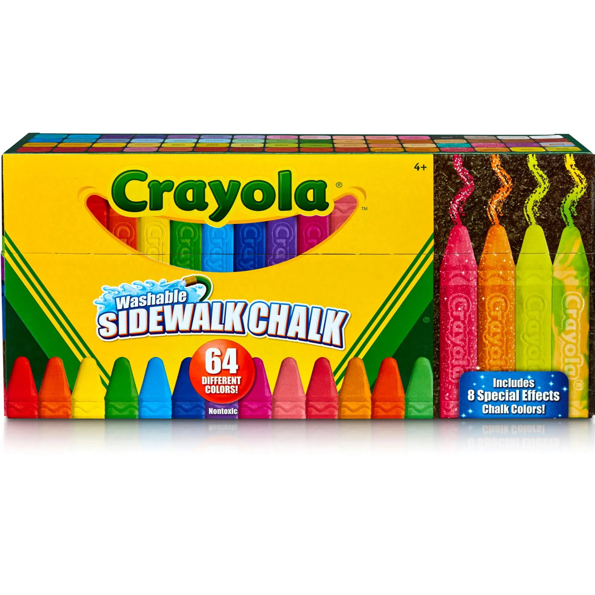 Educators Resource Crayola Ultimate Washable Sidewalk Chalk Set - Vibrant 64 Count* Drawing, Color & Painting