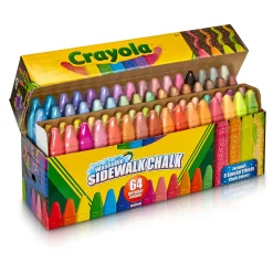 Educators Resource Crayola Ultimate Washable Sidewalk Chalk Set - Vibrant 64 Count* Drawing, Color & Painting