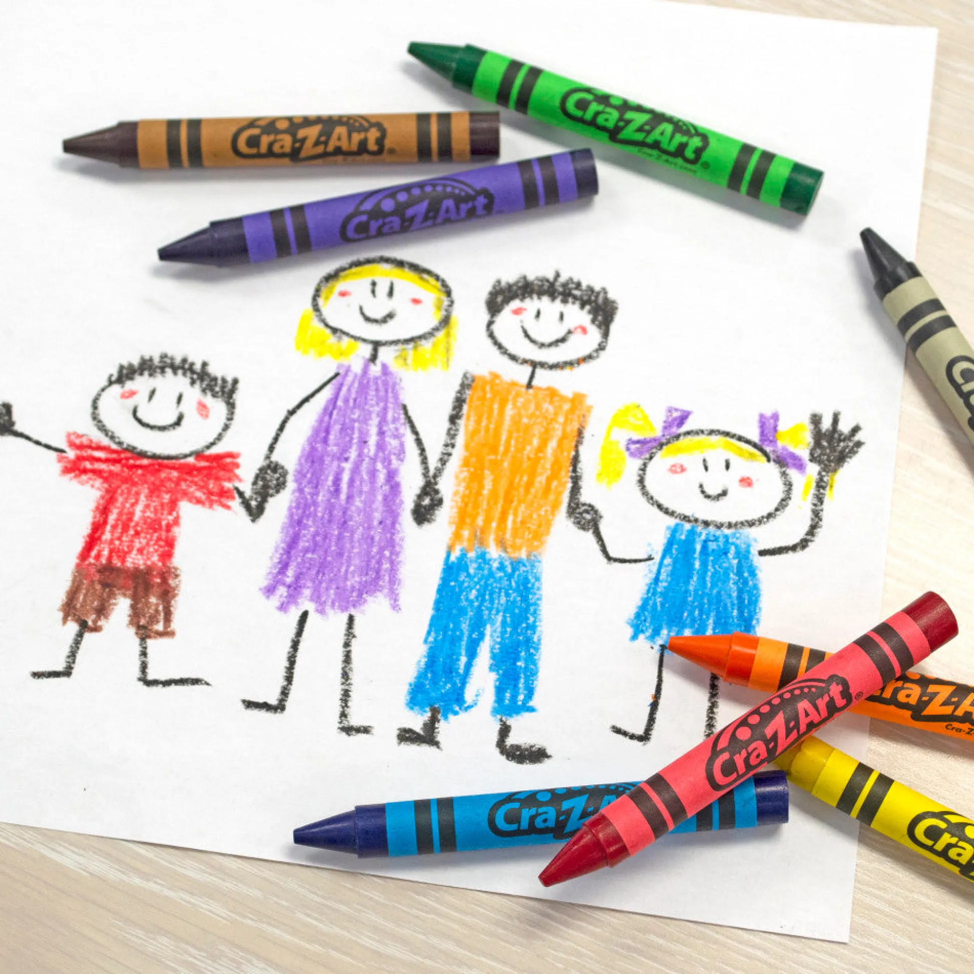 Flat River Group Cra-Z-Art Classroom Pack: Jumbo Crayons - 200 Pieces, 8 Bright Colors* Drawing, Color & Painting