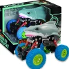 Flat River Group Crazy Truck Big Wheels Shark Truck - 4.5" Friction-Powered Stunt Vehicle for Kids 3+* Playsets & Vehicles