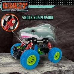 Flat River Group Crazy Truck Big Wheels Shark Truck - 4.5