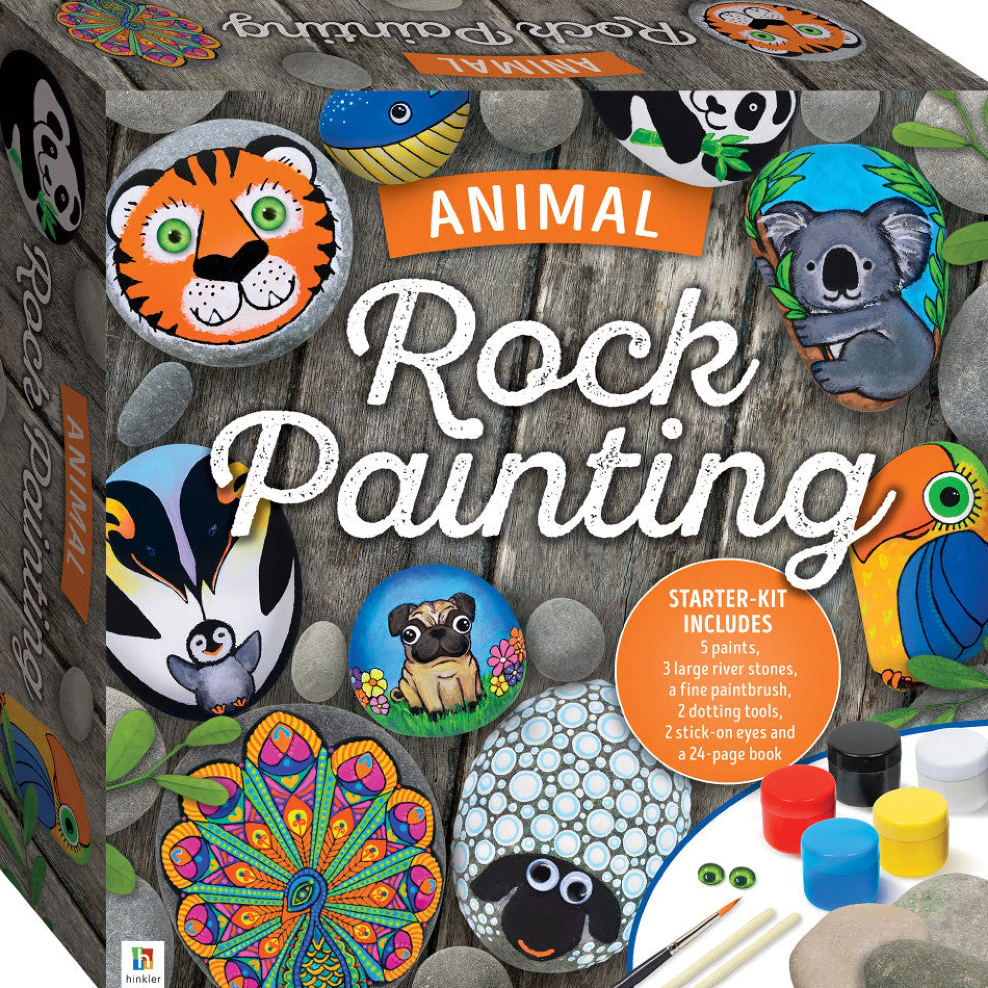 Flat River Group Creative Animal Rock Painting DIY Kit for Adults - Artistic Home Decor Craft Set* Crafts & Activities