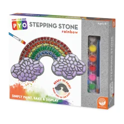 AreYouGame Creative Escapes Rainbow Stepping Stone Paint Kit - Multicolor* Drawing, Color & Painting