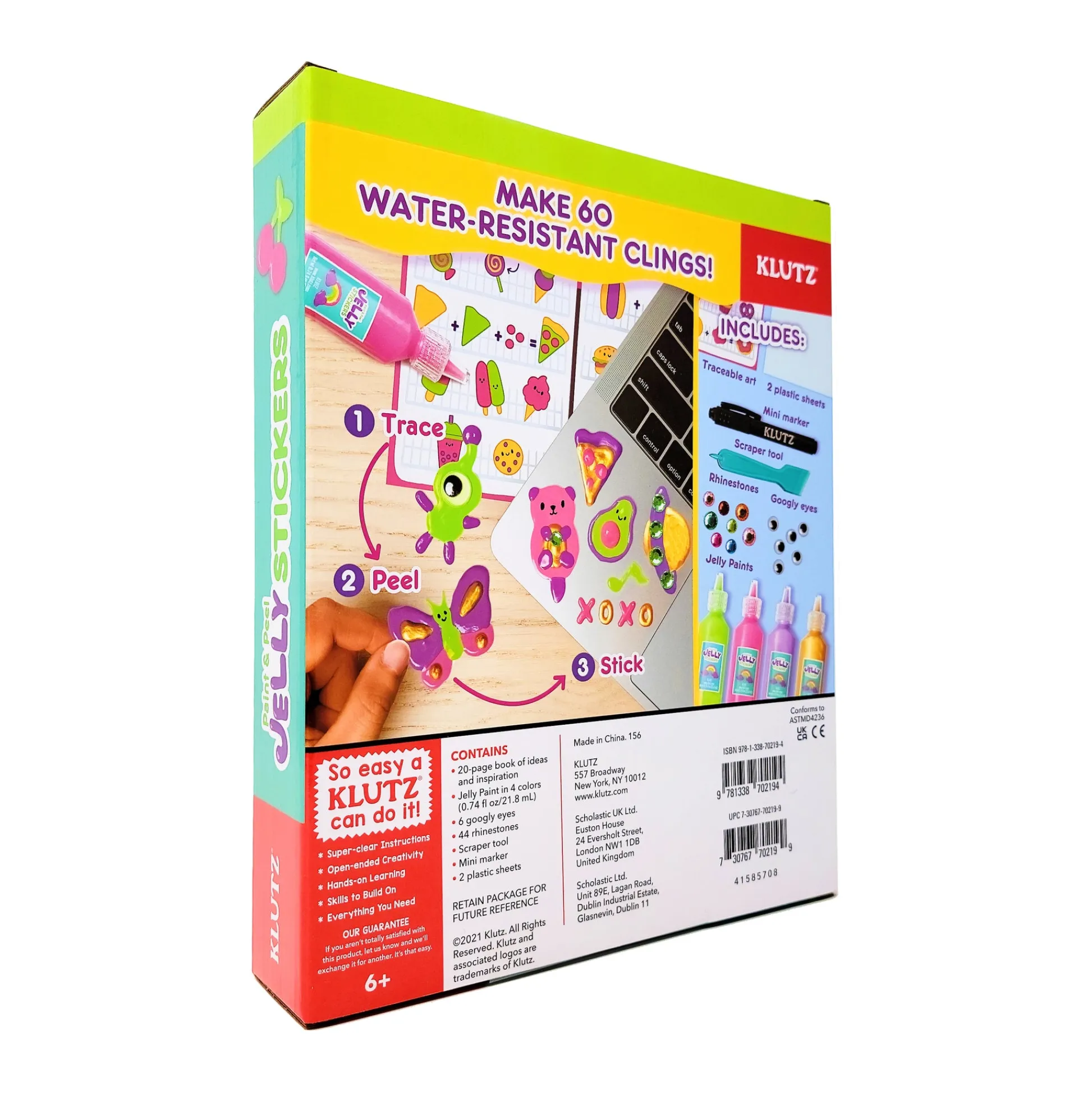 AreYouGame Creative Kids Paint & Peel Jelly Stickers DIY Art Kit* Crafts & Activities