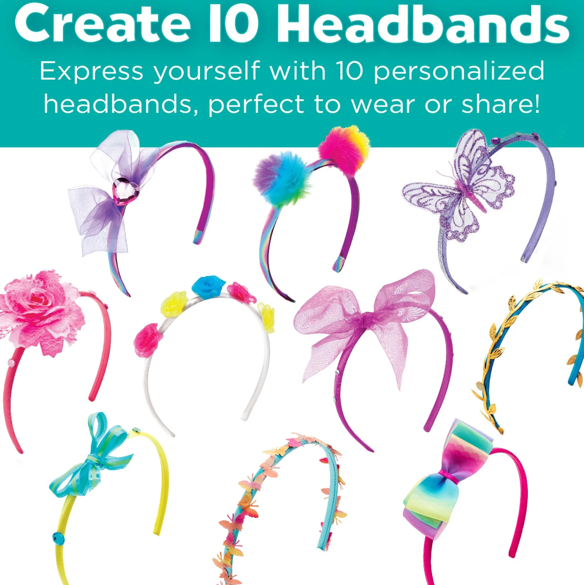 Faber Castell Creativity for Kids - Fashion Headbands Craft Kit - Create 10 Unique Headbands* Crafts & Activities