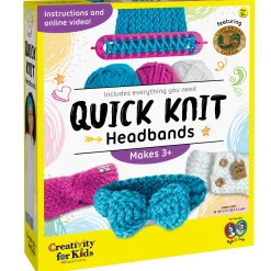 Faber Castell Creativity for Kids Beginner's Quick Knit Headbands Crafting Kit* Crafts & Activities