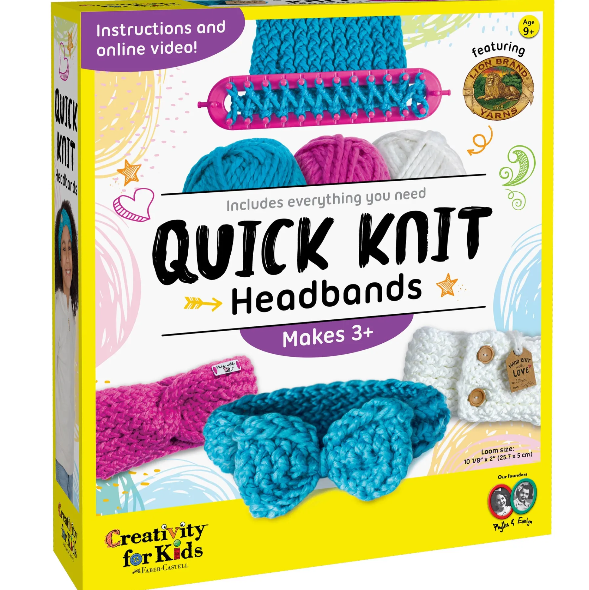 Faber Castell Creativity for Kids Beginner's Quick Knit Headbands Crafting Kit* Crafts & Activities