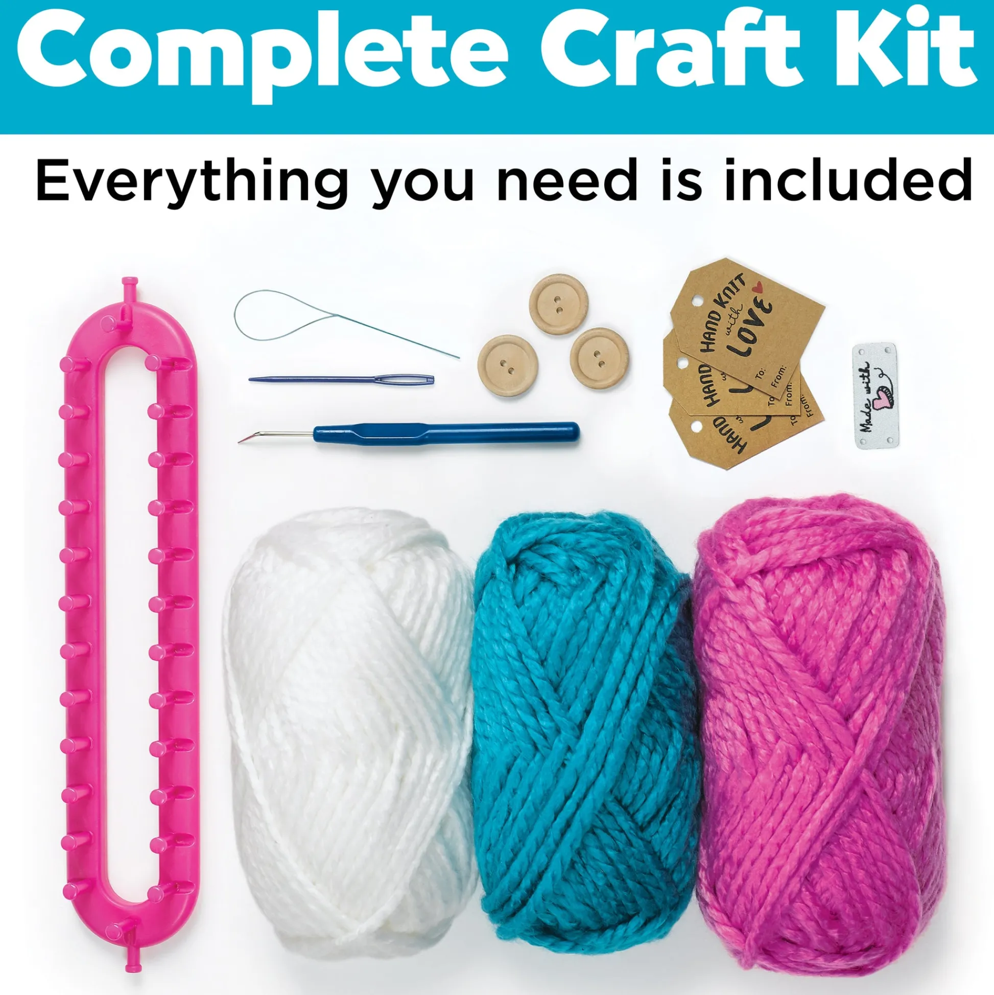 Faber Castell Creativity for Kids Beginner's Quick Knit Headbands Crafting Kit* Crafts & Activities