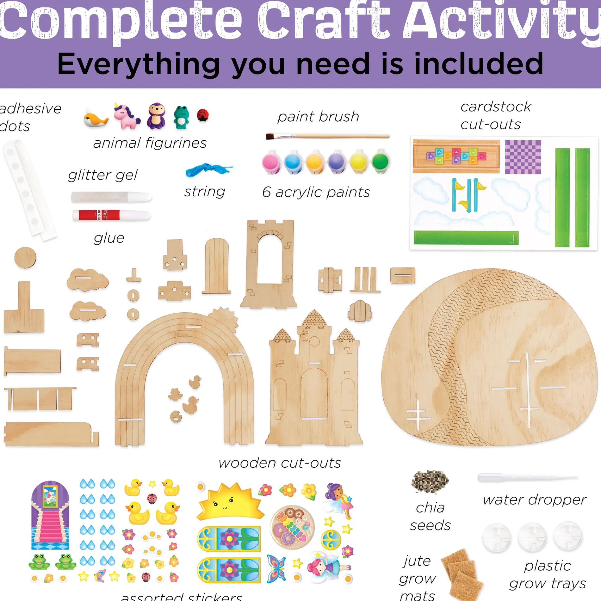 Faber Castell Creativity for Kids Build and Grow - Enchanted Unicorn Garden Castle* Crafts & Activities