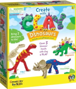 Faber Castell Creativity for Kids Clay Dino-Modeling Kit - Colorful Dinosaurs* Clay, Dough & Sand Art