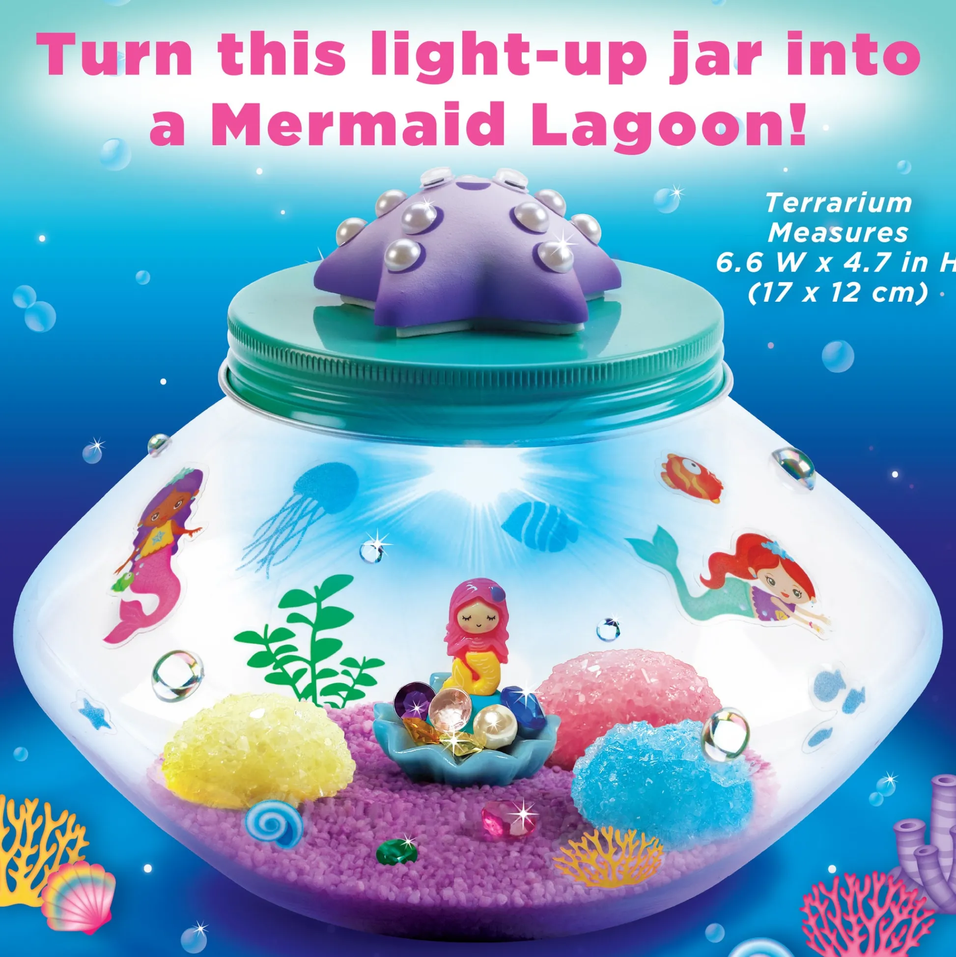 Faber Castell Creativity for Kids Crystal Mermaid Terrarium - Grow Your Own Crystals* Crafts & Activities