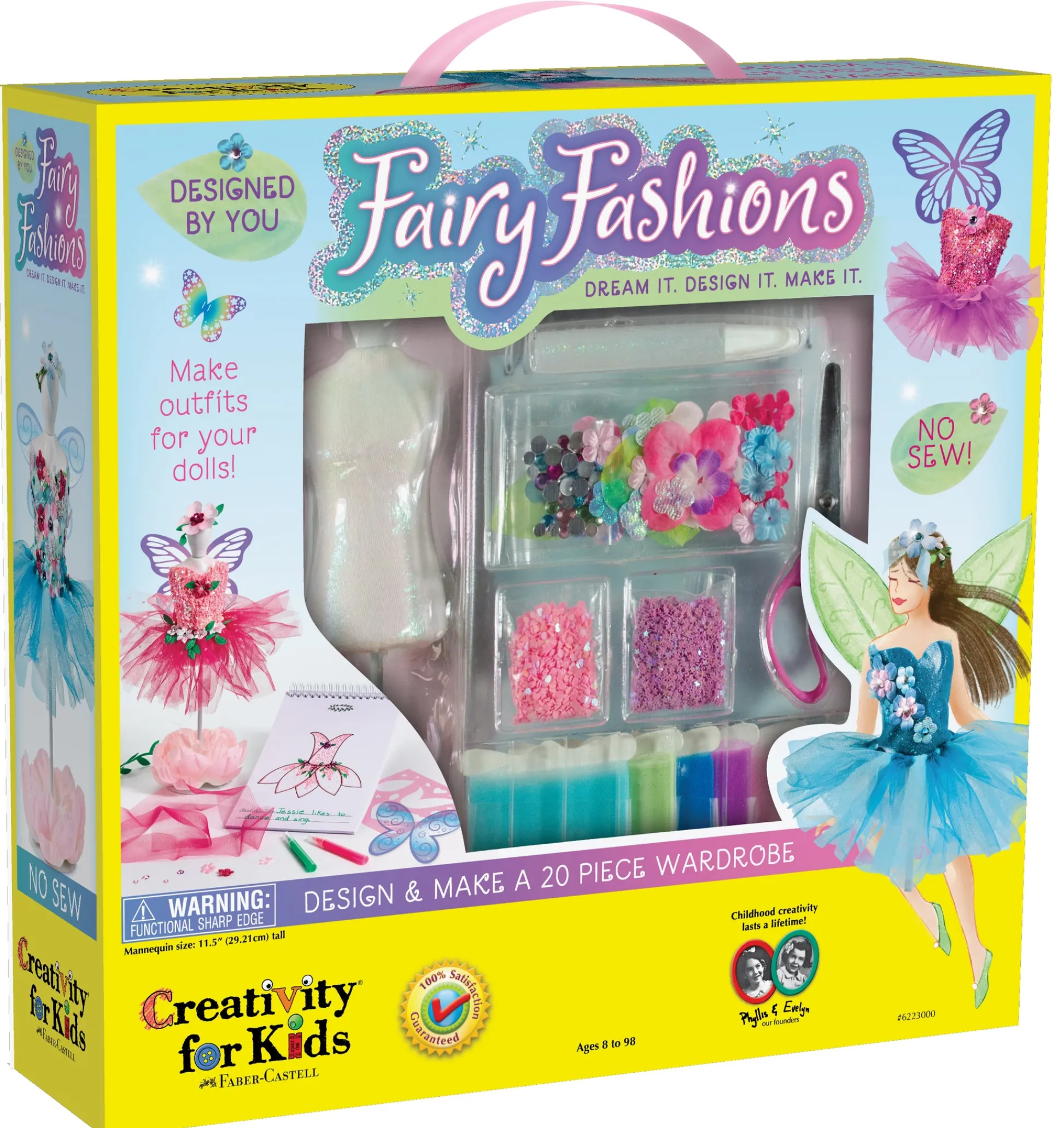 Faber Castell Creativity for Kids Designed by You Fairy Fashions - No-Sew Dress-Up Kit* Crafts & Activities