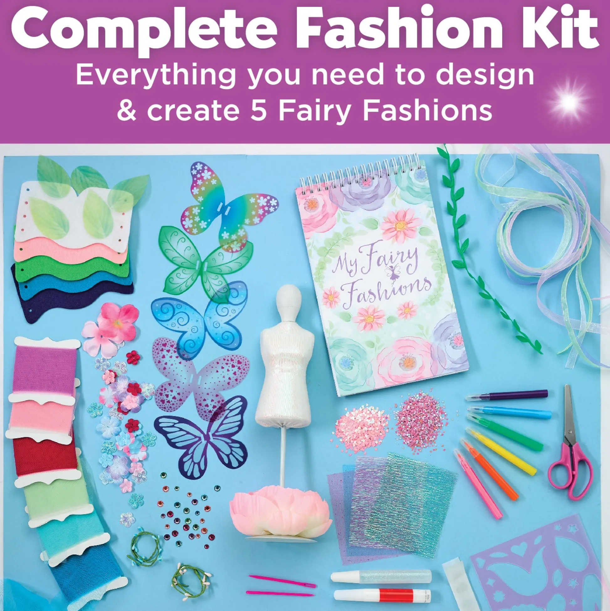 Faber Castell Creativity for Kids Designed by You Fairy Fashions - No-Sew Dress-Up Kit* Crafts & Activities