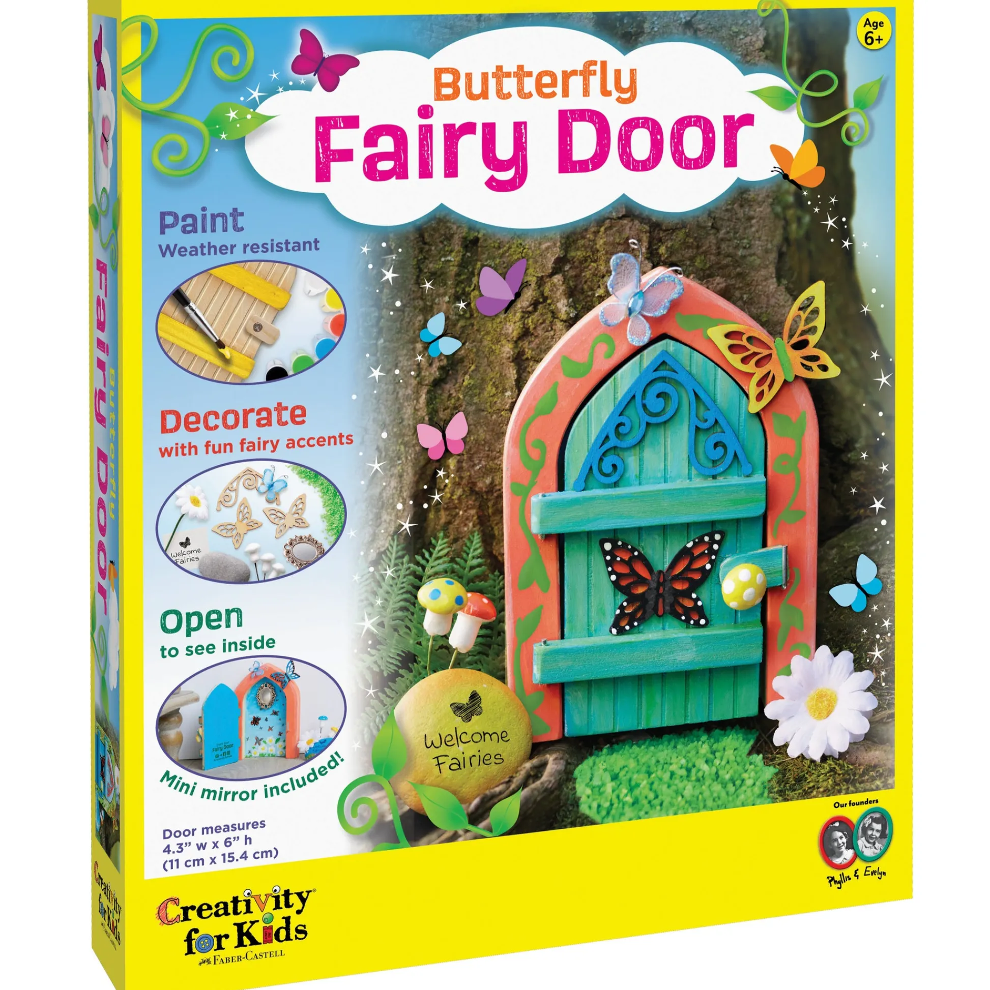 Faber Castell Creativity for Kids Enchanted Butterfly Fairy Door Craft Kit* Crafts & Activities