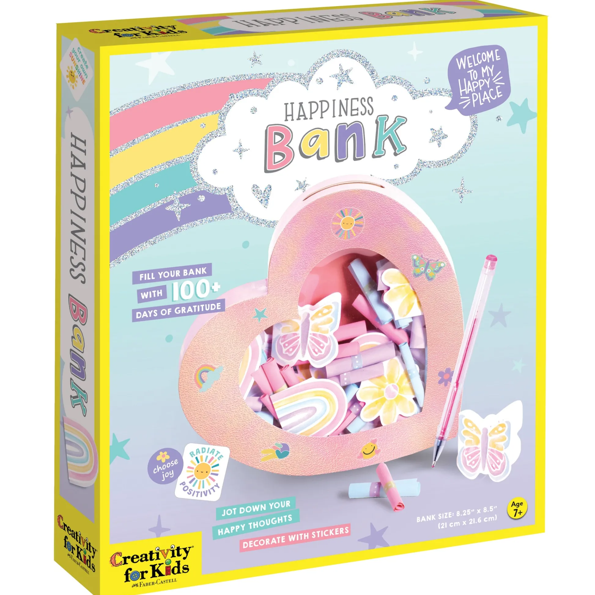 Faber Castell Creativity for Kids Positivity Heart-Shaped Happiness Bank Kit* Social & Emotional Skills|Crafts & Activities