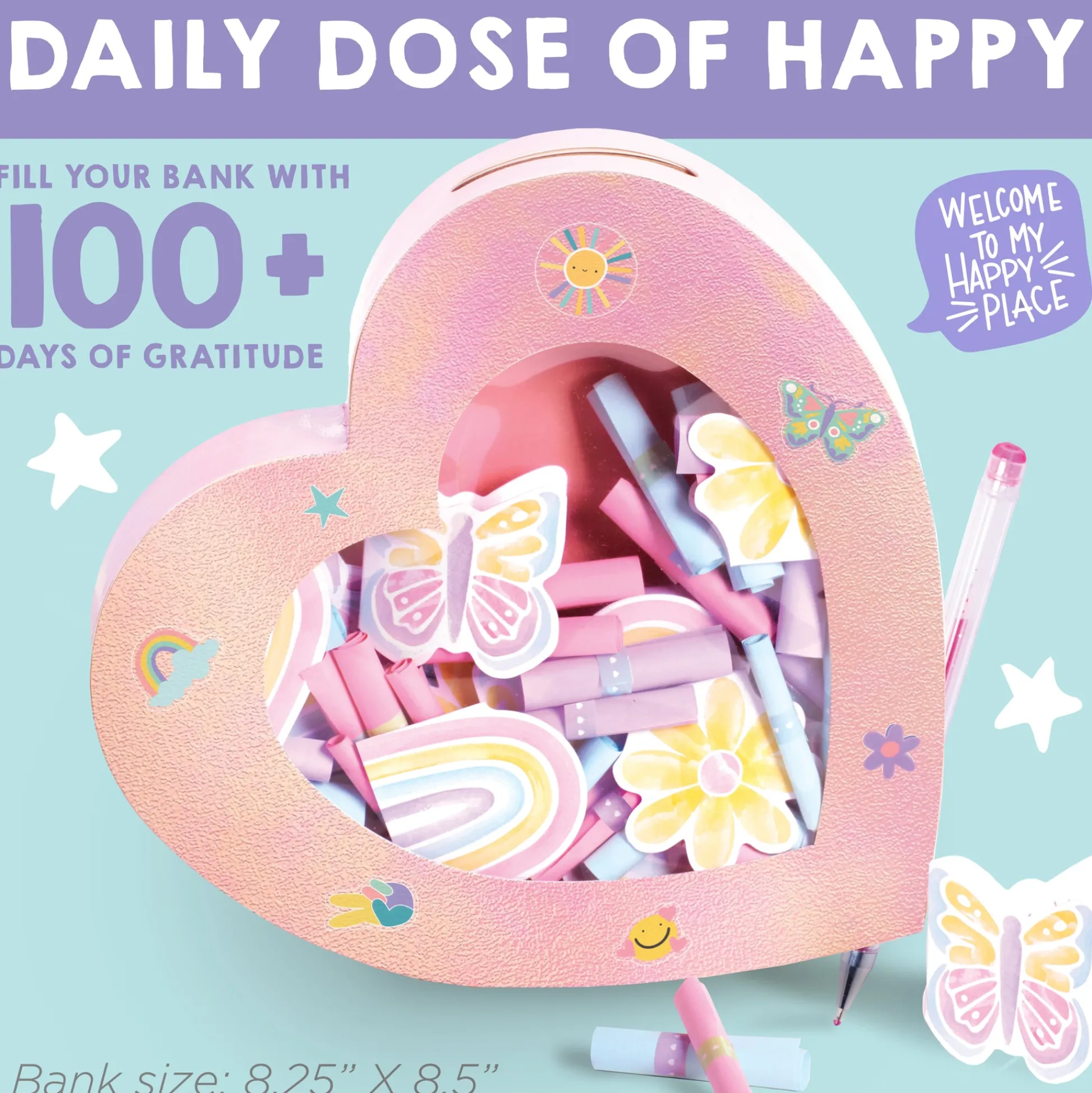 Faber Castell Creativity for Kids Positivity Heart-Shaped Happiness Bank Kit* Social & Emotional Skills|Crafts & Activities