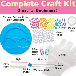 Faber Castell Creativity for Kids Rainbow Garden Stone Mosaic Kit* Crafts & Activities