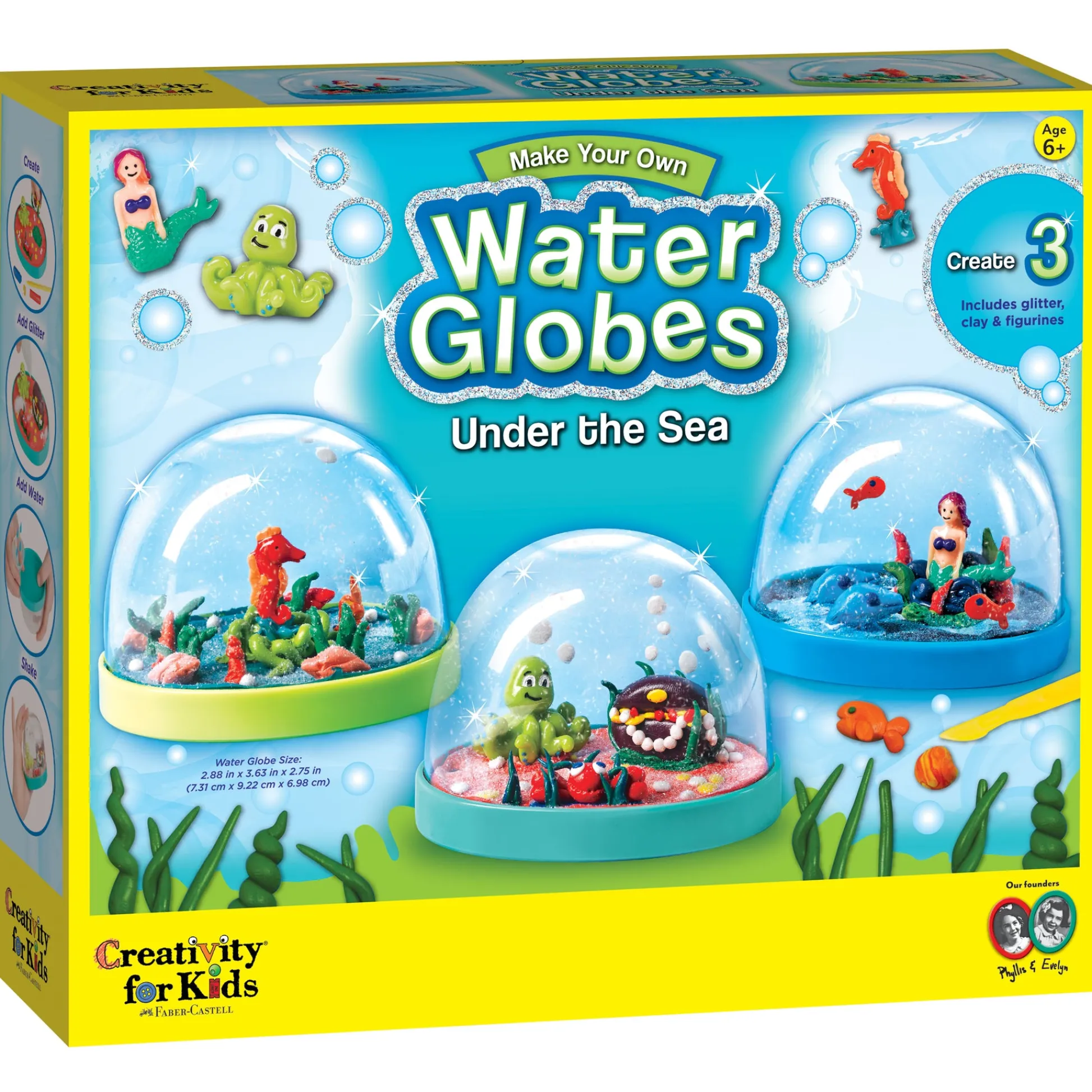 Faber Castell Creativity for Kids Under the Sea Themed Snow Globe Making Kit* Clay, Dough & Sand Art