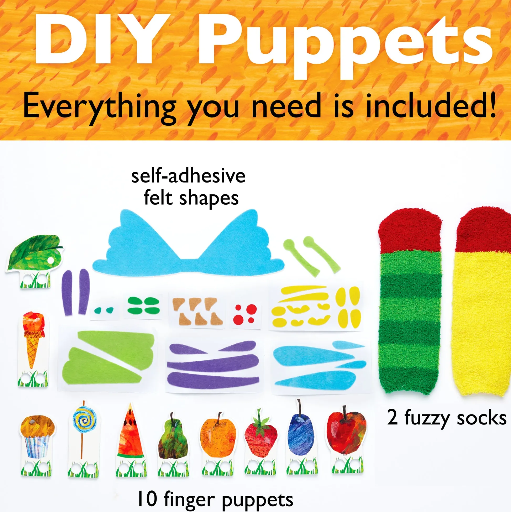 Faber Castell Creativity for Kids Very Hungry Caterpillar Hand Puppet Craft Kit* Puppets & Puppet Theaters|Dress Up