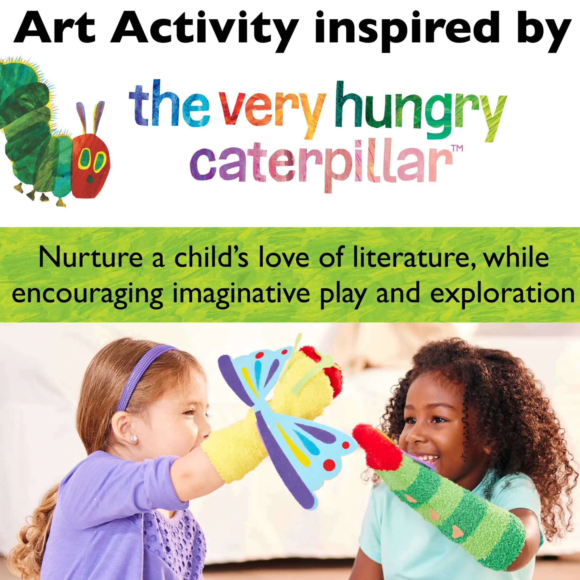 Faber Castell Creativity for Kids Very Hungry Caterpillar Hand Puppet Craft Kit* Puppets & Puppet Theaters|Dress Up