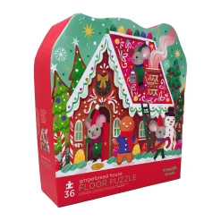 AreYouGame Crocodile Creek Gingerbread House 36-Piece Floor Puzzle* Puzzles