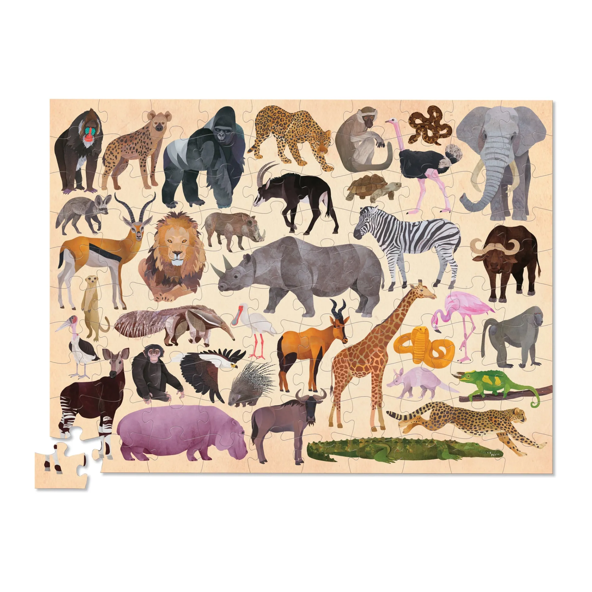 AreYouGame Crocodile Creek Wild Animals Jigsaw Puzzle - 100 pc* Puzzles