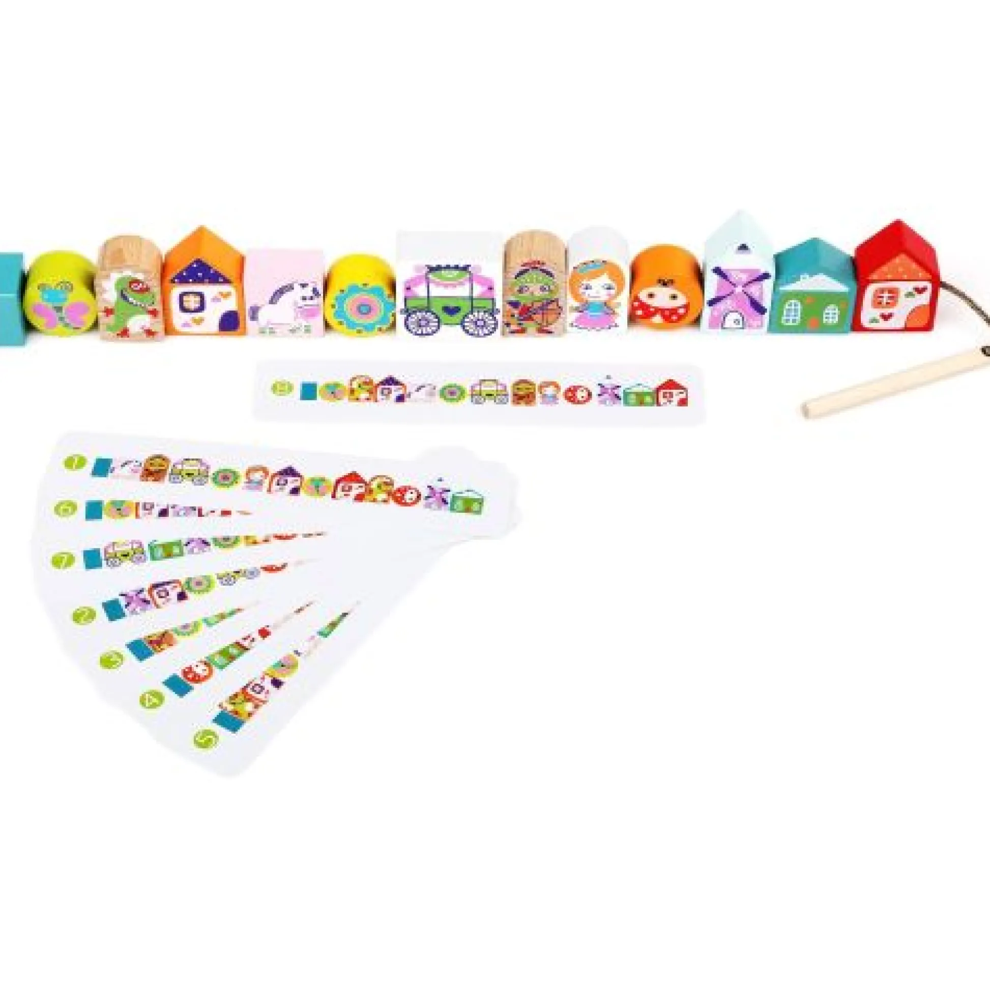 Calendar Holdings, LLC Cubica Enchanting Wooden Fairytale Lace and Learn Toy - European Craftsmanship* Preschool Education Toys & Activities