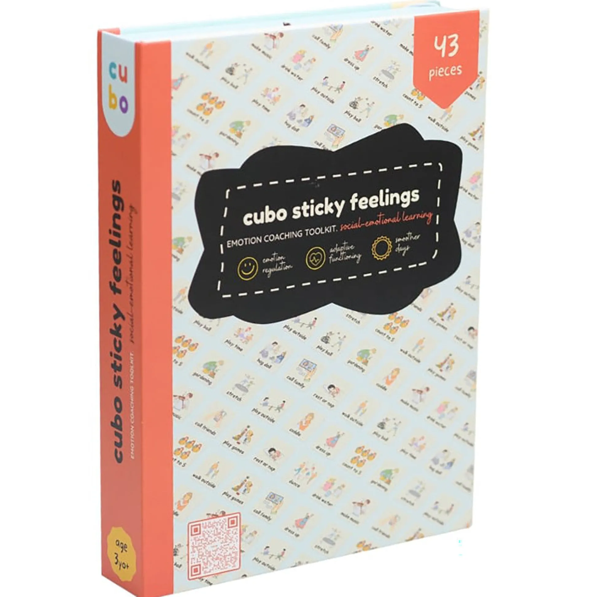 Flat River Group Cubo Sticky Feelings - Emotion Coaching Toolkit for Preschoolers, Ages 3-8* Social & Emotional Skills|Preschool Education Toys & Activities