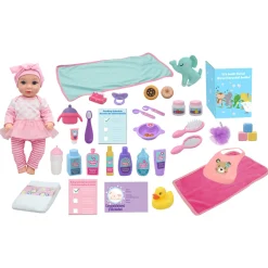 Flat River Group Cuddle Kids 15-inch - Pink Tutu Love N' Feed Playset* Social & Emotional Skills|Stuffed Animals & Plush Toys