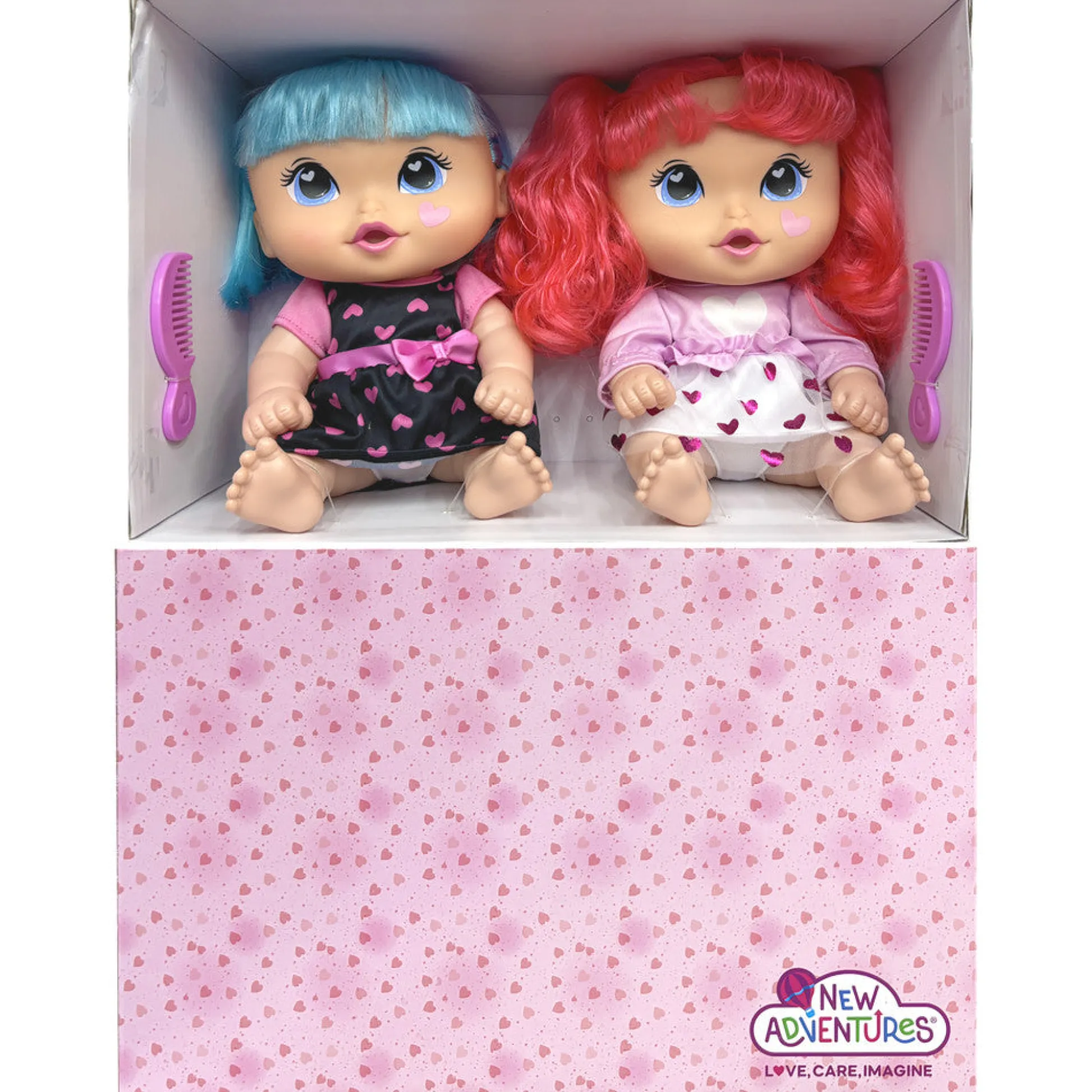 Flat River Group Cuddle Kids 11-Inch Yummy Hearts Fashion Dolls - 2 Pack* Fashion Dolls|Stuffed Animals & Plush Toys
