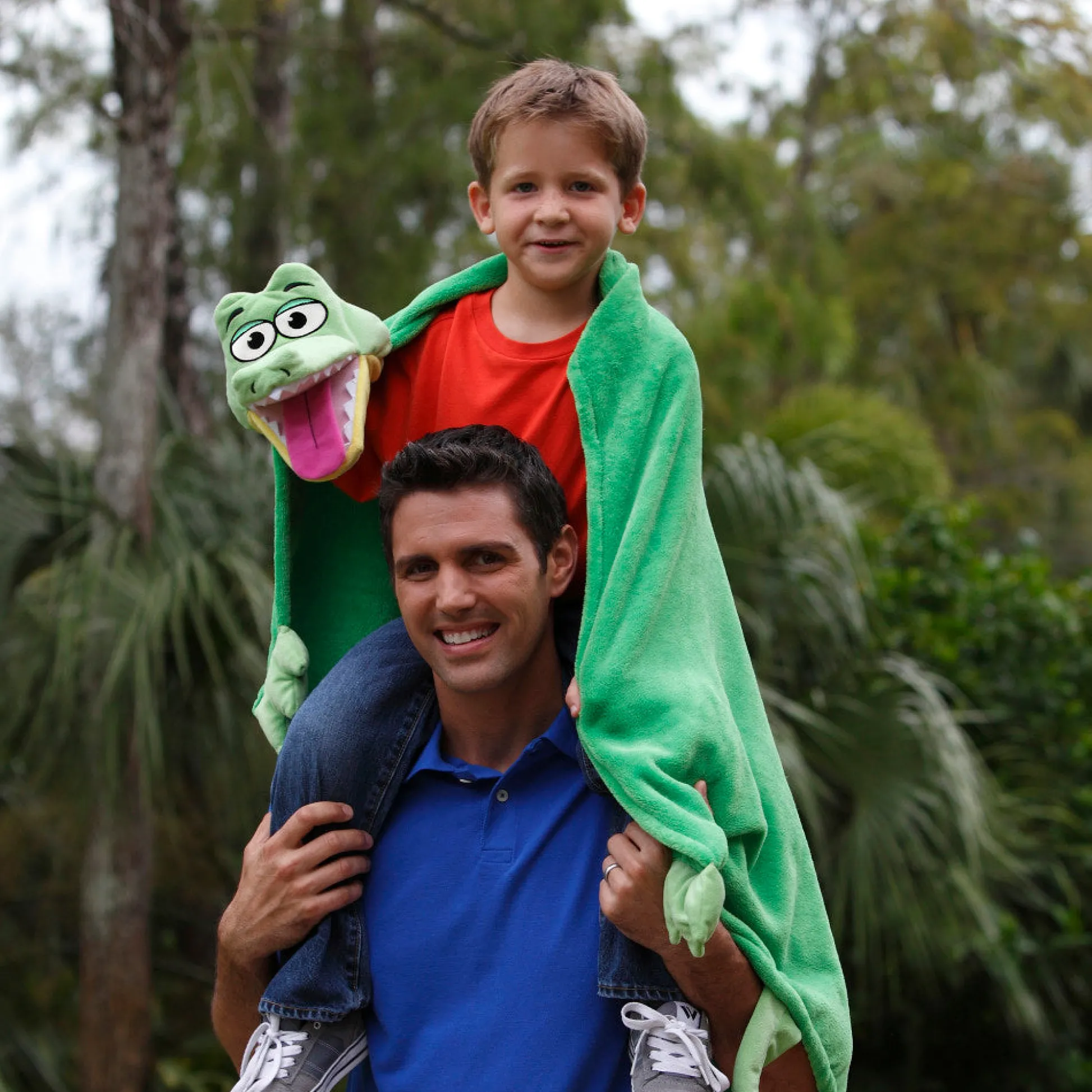 Flat River Group Cuddleuppets Gator - Green, 2-in-1 Plush Puppet & Blanket* Puppets & Puppet Theaters|Dress Up