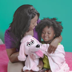 Flat River Group Cuddleuppets Pink Poodle Plush Puppet & Blanket - 2-in-1 Combo* Puppets & Puppet Theaters|Dress Up