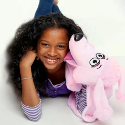 Flat River Group Cuddleuppets Pink Poodle Plush Puppet & Blanket - 2-in-1 Combo* Puppets & Puppet Theaters|Dress Up