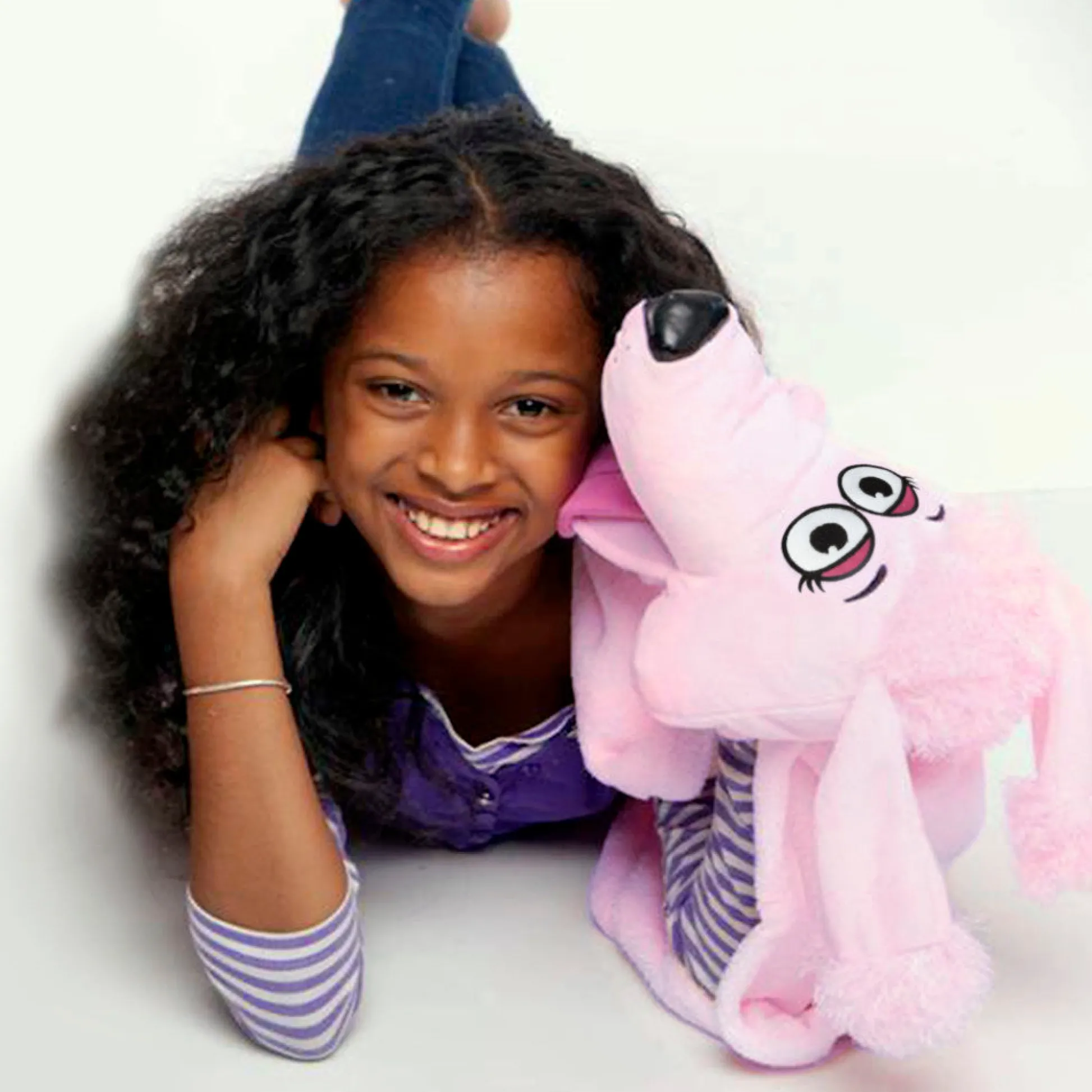 Flat River Group Cuddleuppets Pink Poodle Plush Puppet & Blanket - 2-in-1 Combo* Puppets & Puppet Theaters|Dress Up